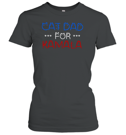 Cat Dad For Kamala President Harris 2024 T-Shirt