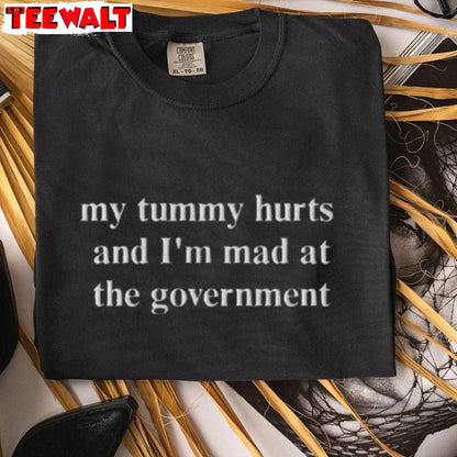 Comfort My Tummy Hurts And I'm Mad At The Government Shirt, Tummy Hurts Sweater