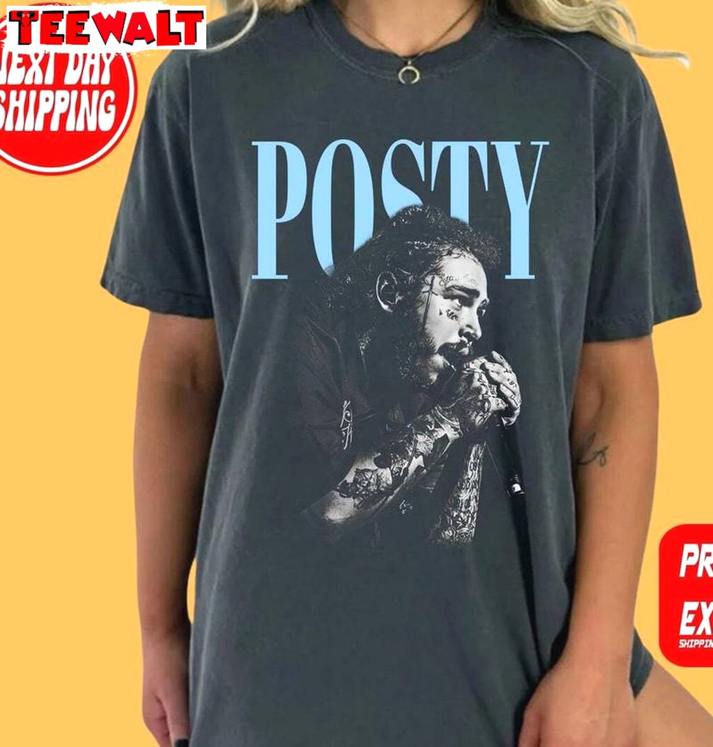 Cool Design Post Malone Tour Shirt, Post Malone Music Rap Short Sleeve Crewneck