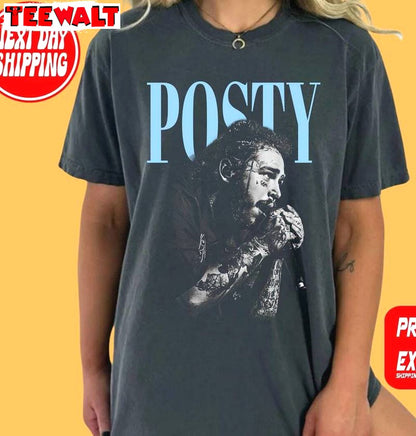 Cool Design Post Malone Tour Shirt, Post Malone Music Rap Short Sleeve Crewneck