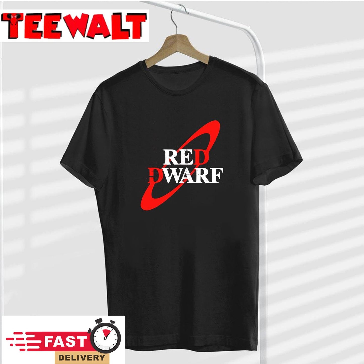 Distressed Red Dwarf Logo  Unisex T-Shirt