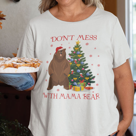 Mama Bear Christmas Shirt Don't Mess With Mama Bear