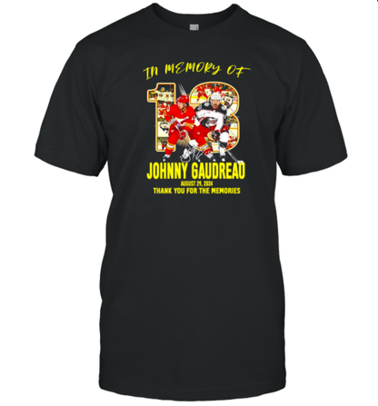 Johnny Gaudreau 13 thank you for the memories T-Shirt