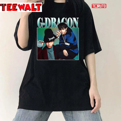 Gdragon Big Bang K-Pop Vintage 90s Unisex T-Shirt