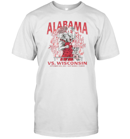 Alabama Vs Wisconsin 2024 Camp Randall Stadium T-Shirt