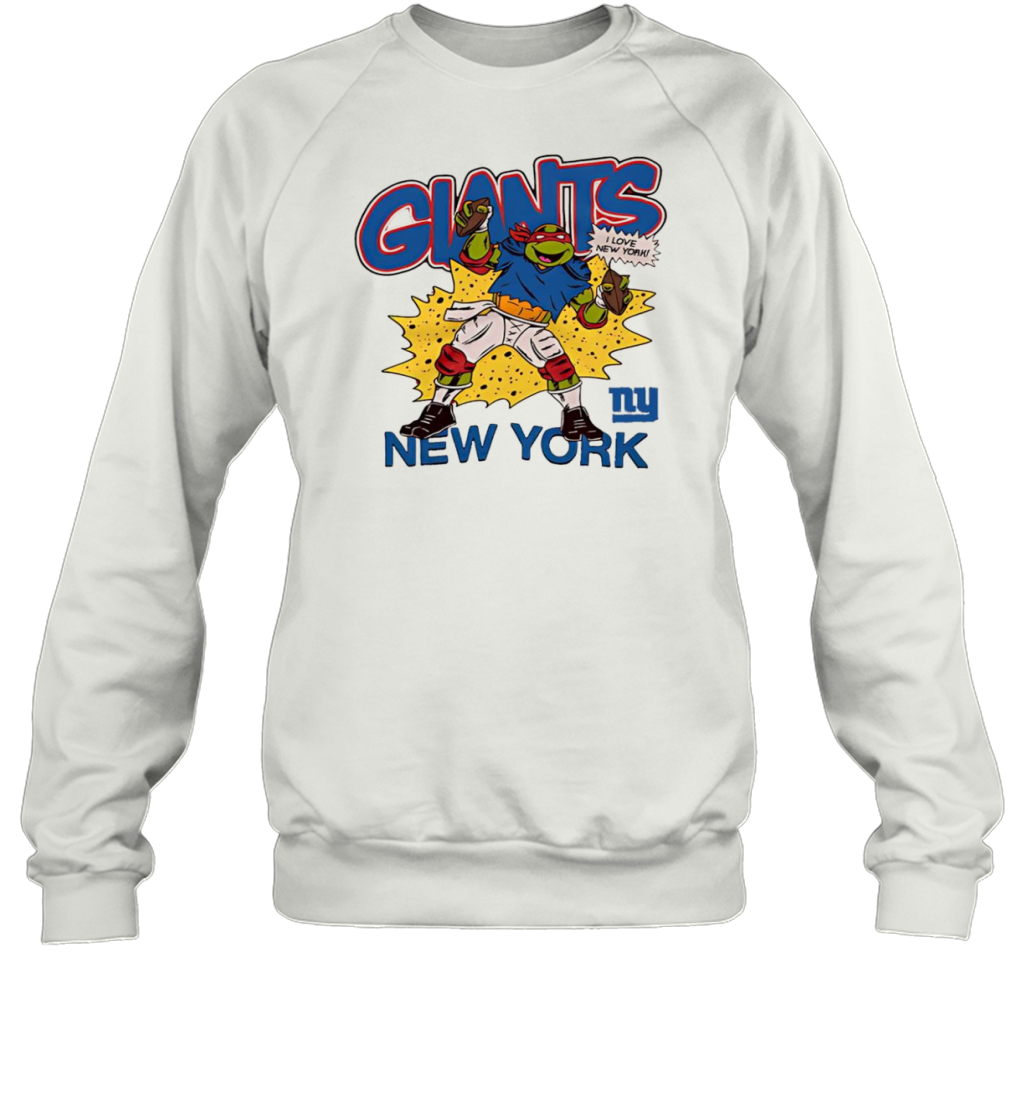 New York Giants Ninja Turtles Raphael I Love New York T-Shirt