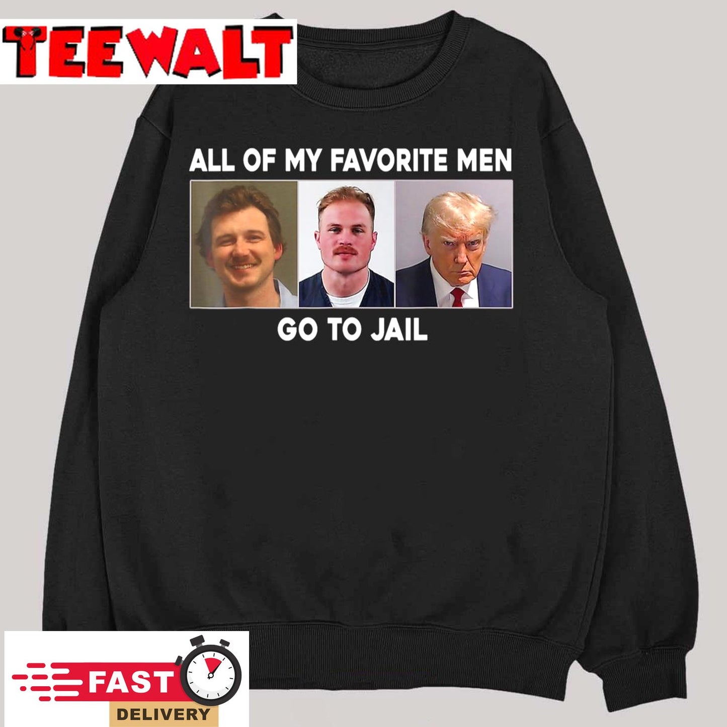 My Favorite Men Go To Jail Retro T-Shirt