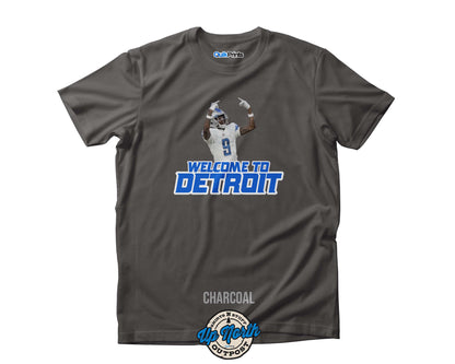 Welcome To Detroit - Jamo Detroit Football Custom T-Shirts