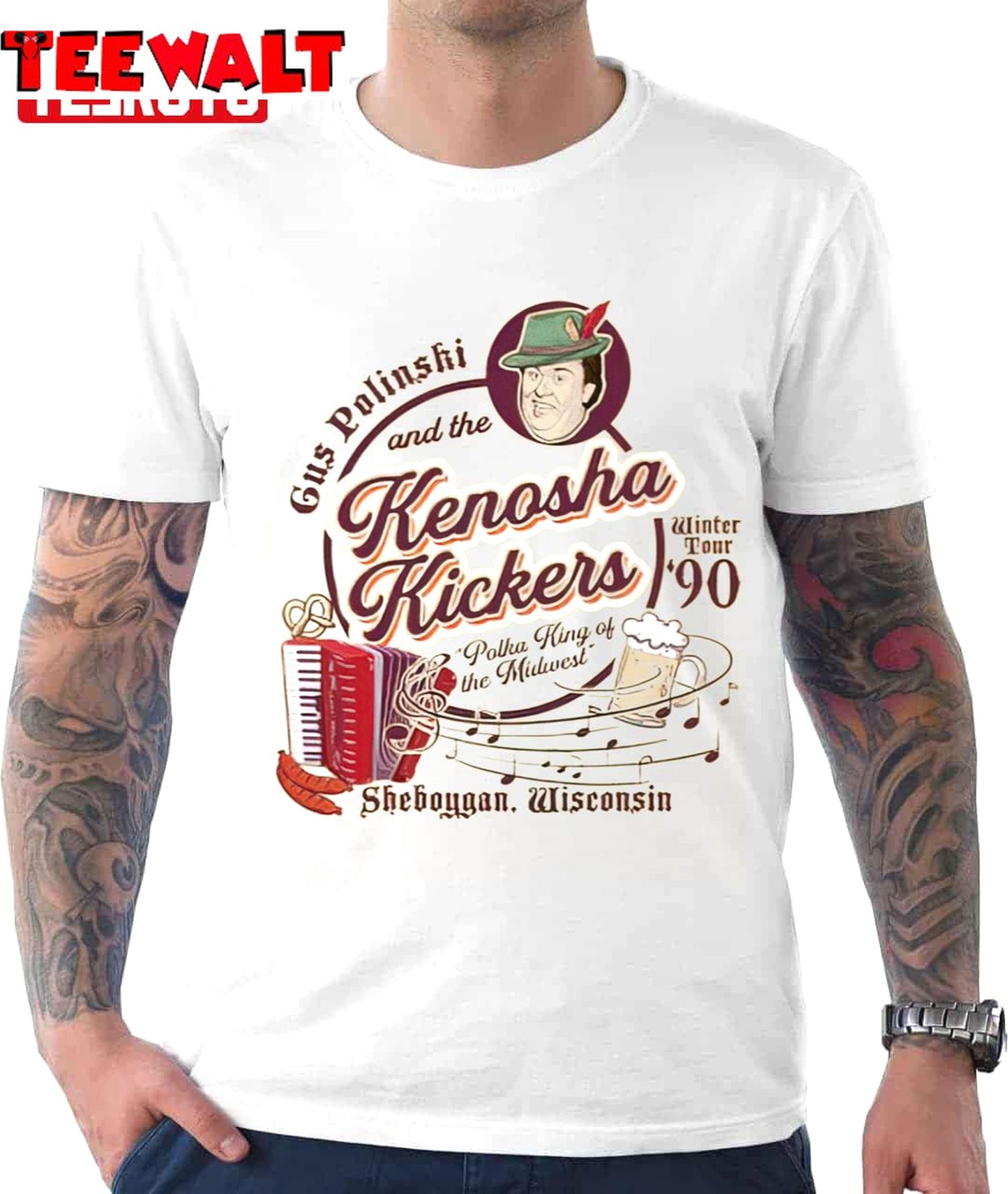 Kenosha Kickers The Polka King Of The Midwest Unisex T-Shirt