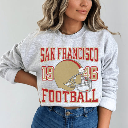 Nick Bosa San Francisco Football Sweatshirt - Vintage Crewneck Hoodie