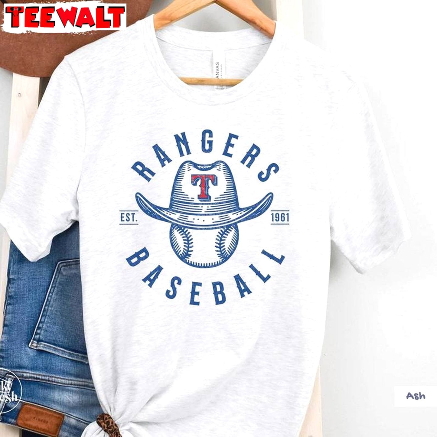 Texas Rangers Groovy Shirt, Must Have Rangers Baseball Short Sleeve Crewneck