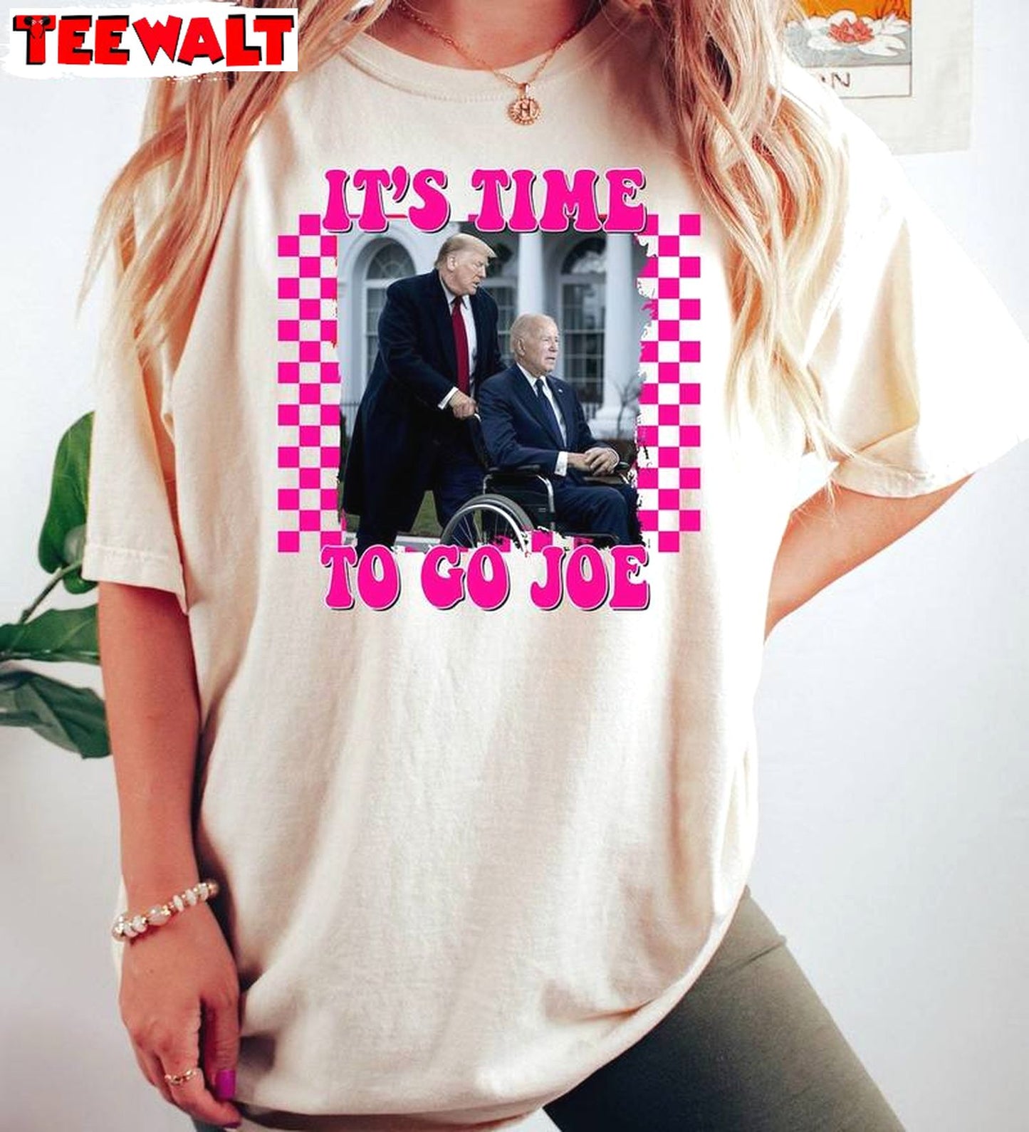 It's Time To Go Joe Cool Design Shirt, Funny Anti Biden Long Sleeve Tee Tops