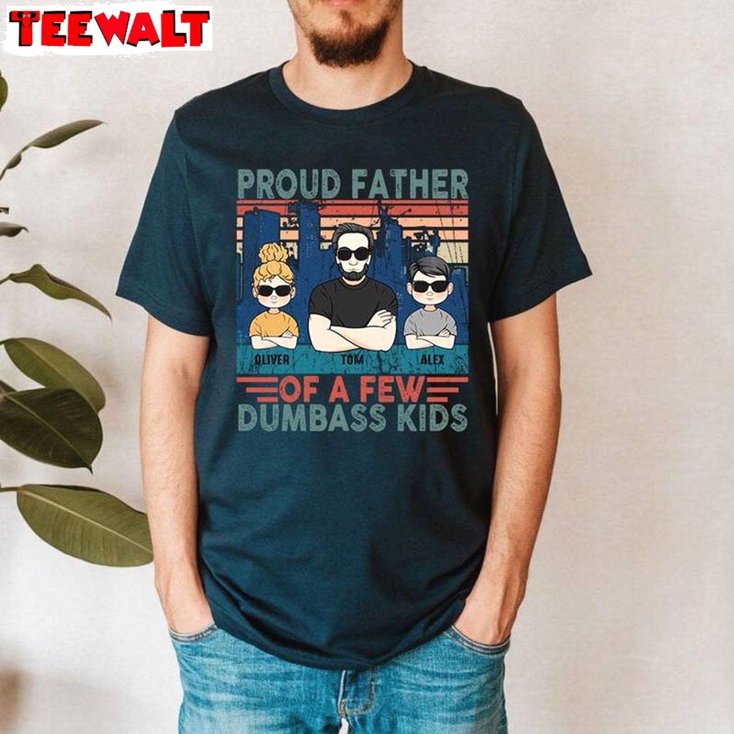 Limited Proud Father Of A Few Dumbass Kids Shirt, Funny Sarcastic Dad Sweater