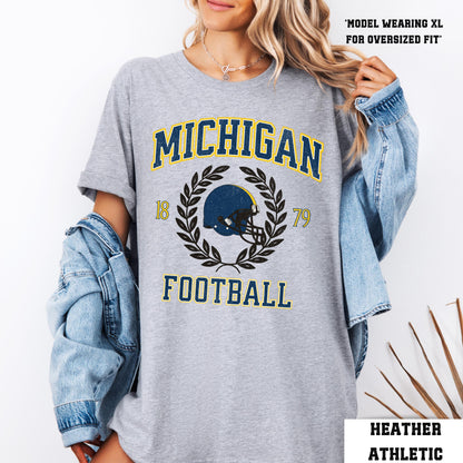 Michigan Football Varsity Game Day Shirt - Comfort Colors College Apparel