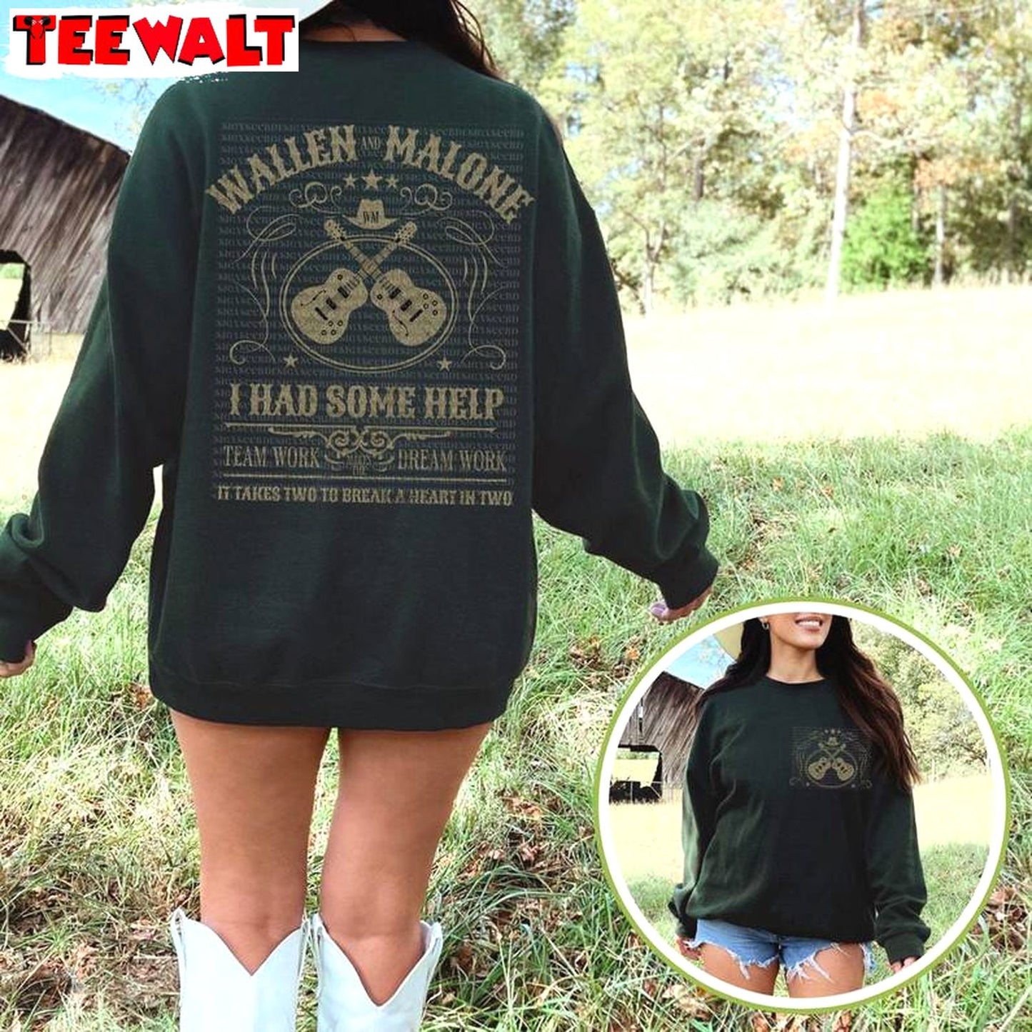 Must Have Wallen Country Song Sweatshirt , Neutral I Had Some Help Shirt Unisex Hoodie