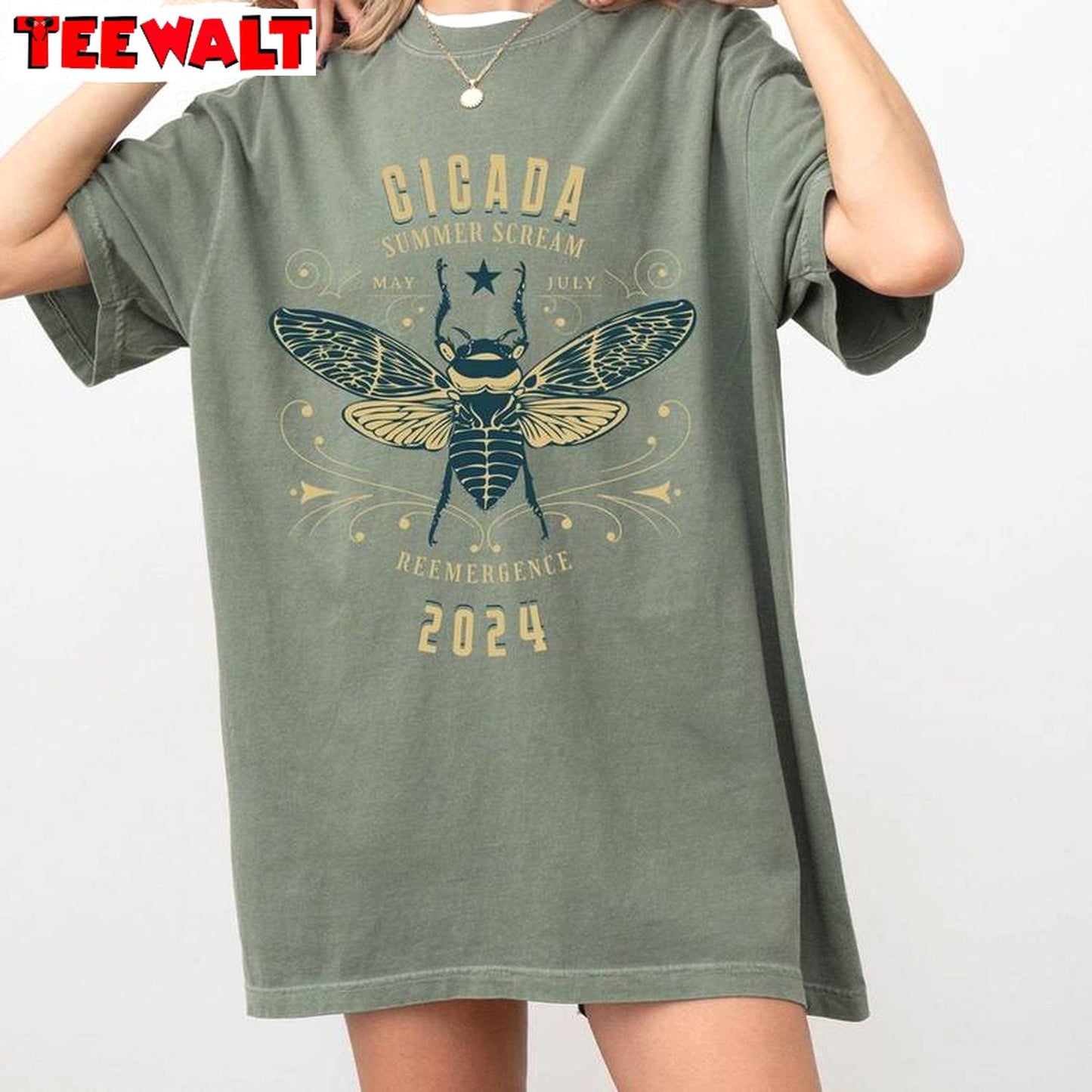 Cicada Apocalypse Shirt, Summer Swarm Unisex Hoodie Short Sleeve