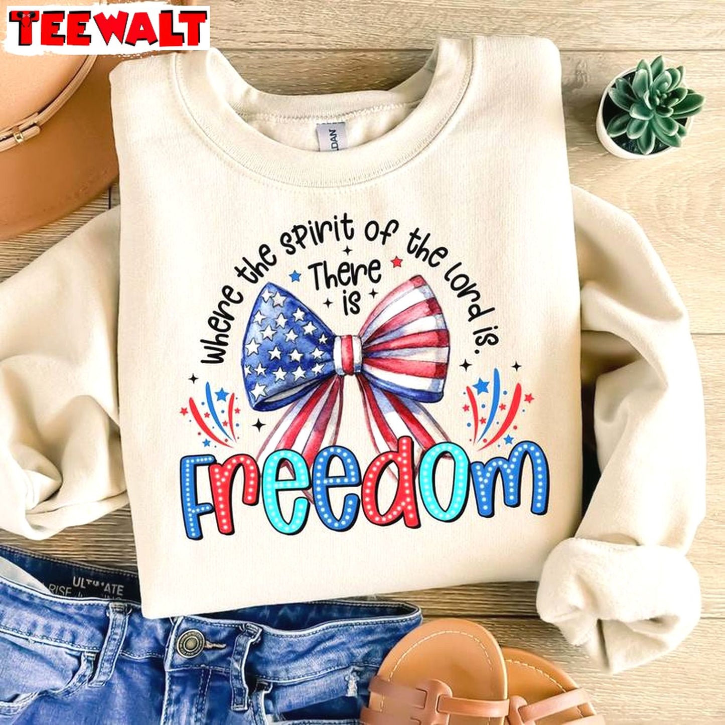 Coquette Sweatshirt , Comfort Where The Spirit Of The Lord Is There Is Freedom Shirt Hoodie