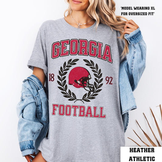 Georgia Football Shirt - Comfort Colors College Game Day Varsity Shirt