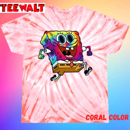 Trippy Spongebob Unisex Tie Dye T-Shirt