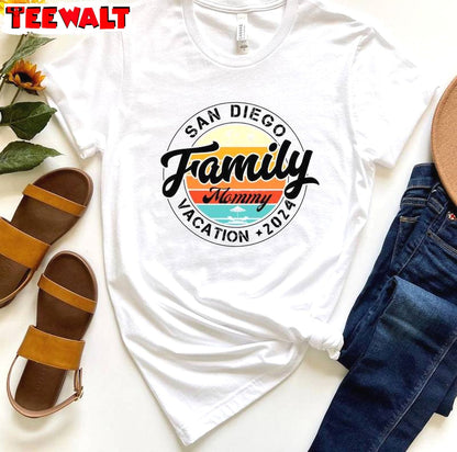 Vintage Family Vacation 2024 Shirt, Groovy Vacation Short Sleeve