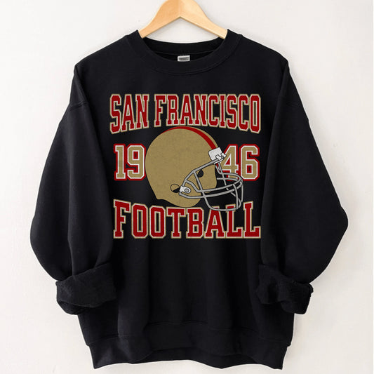 Nick Bosa San Francisco Football Sweatshirt - Vintage Crewneck Hoodie