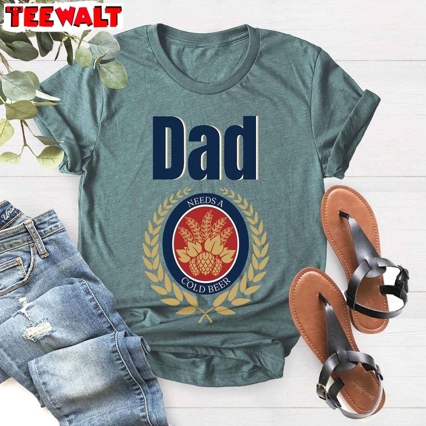 Limited Dad Needs A Cold Beer Shirt, Trendy Fahter's Day Crewneck Long Sleeve