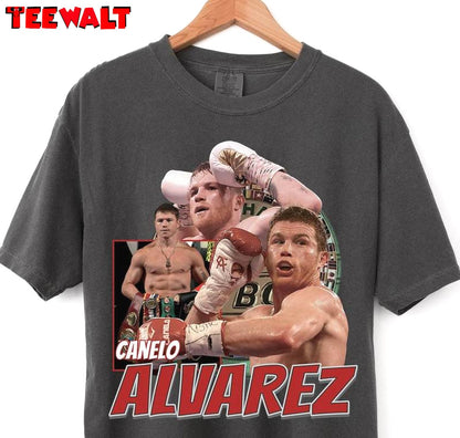 Canelo Alvarez Shirt, Boxing Trendy Crewneck Sweatshirt T-shirt