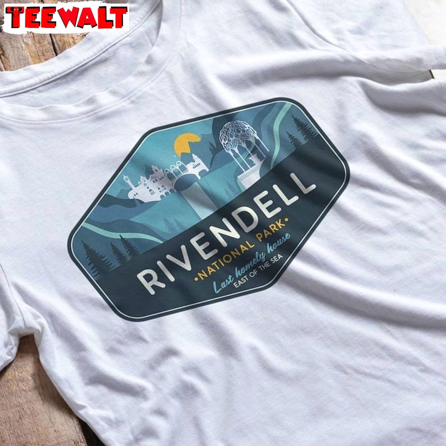 Lord Of The Rings Shirt, Rivendell National Park Unisex Hoodie Long Sleeve