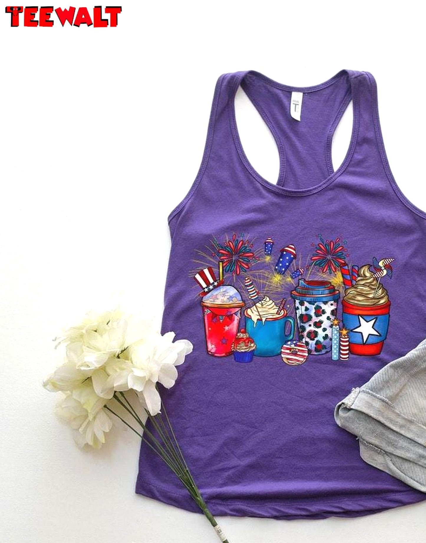 4th Of July Tank Top , Neutral Obsessive Cup Disorder 4th Of July Shirt Sweater