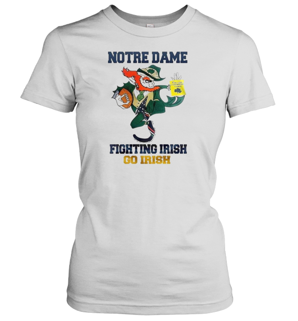 Notre Dame Fighting Irish Play Like Champions Today Go Irish Mascot T-Shirt