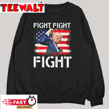 Trump Fight Fight Fight Trump Signals To Americans to Fight T-Shirt