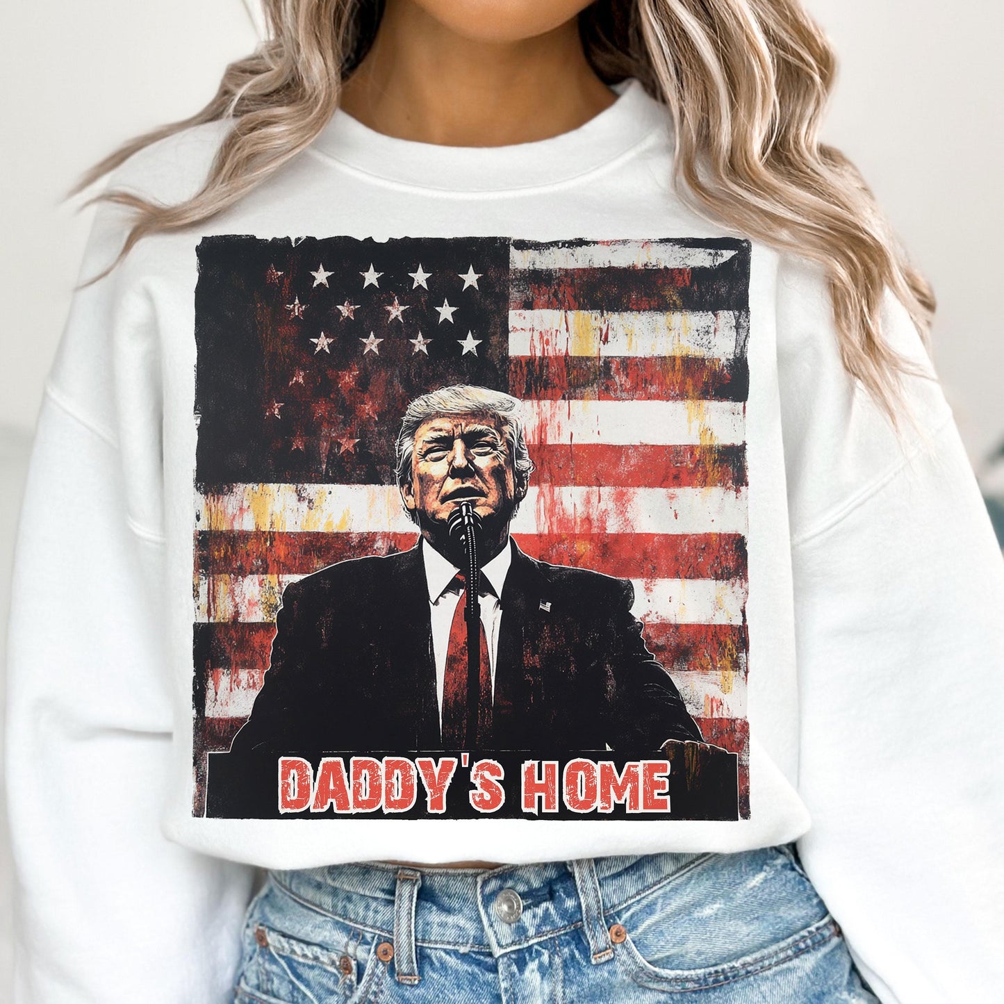 Daddy'S Home Trump 2024 Maga Supporter Graphic