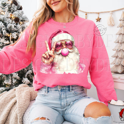 Retro Santa Christmas Sweatshirt Holiday Gift