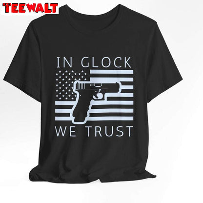 American Flag Gun Unisex Hoodie, Groovy In Glock We Trust