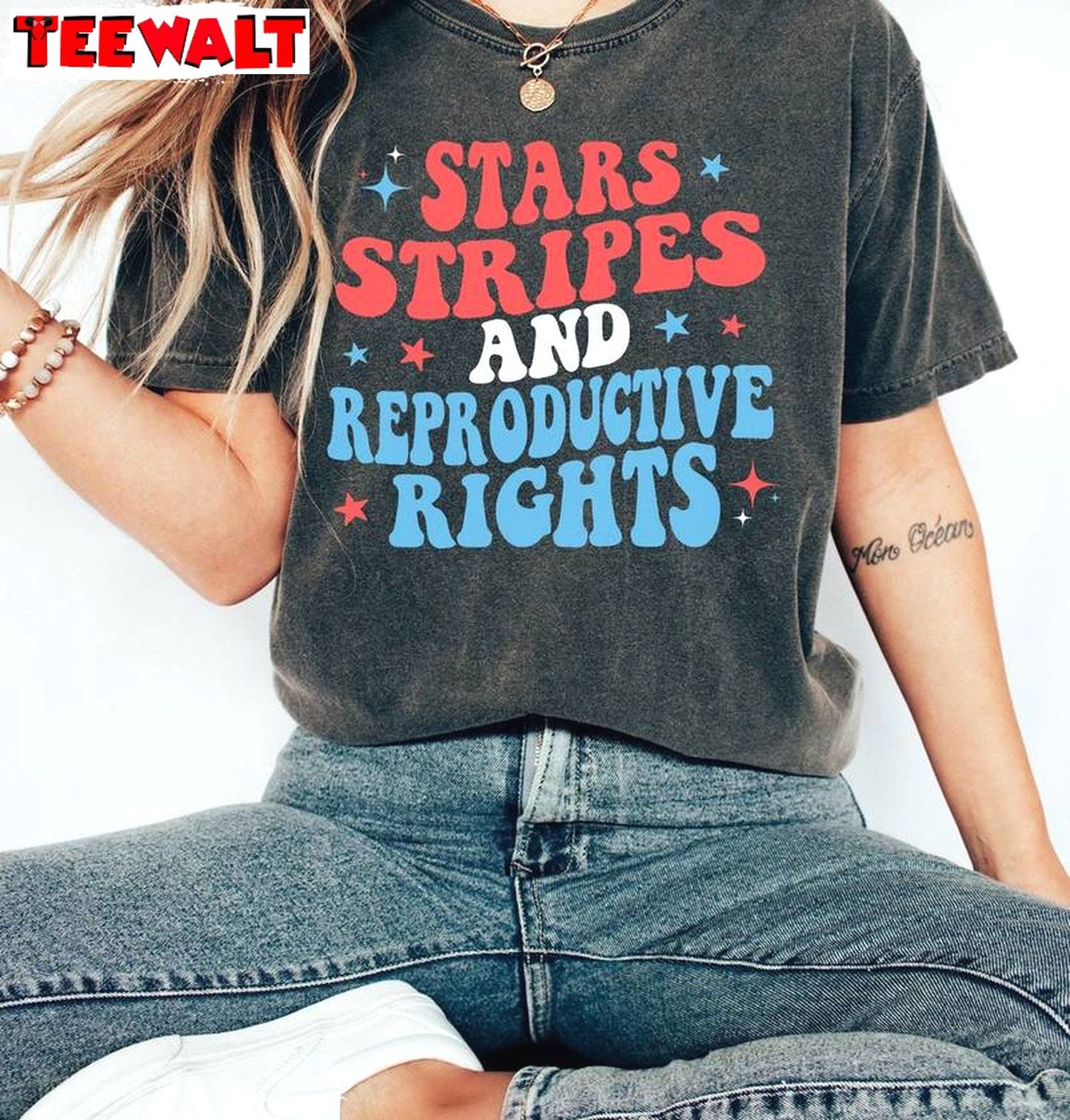 Retro 4th Of July Unisex Hoodie, Limited Stars Stripes And Reproductive Rights