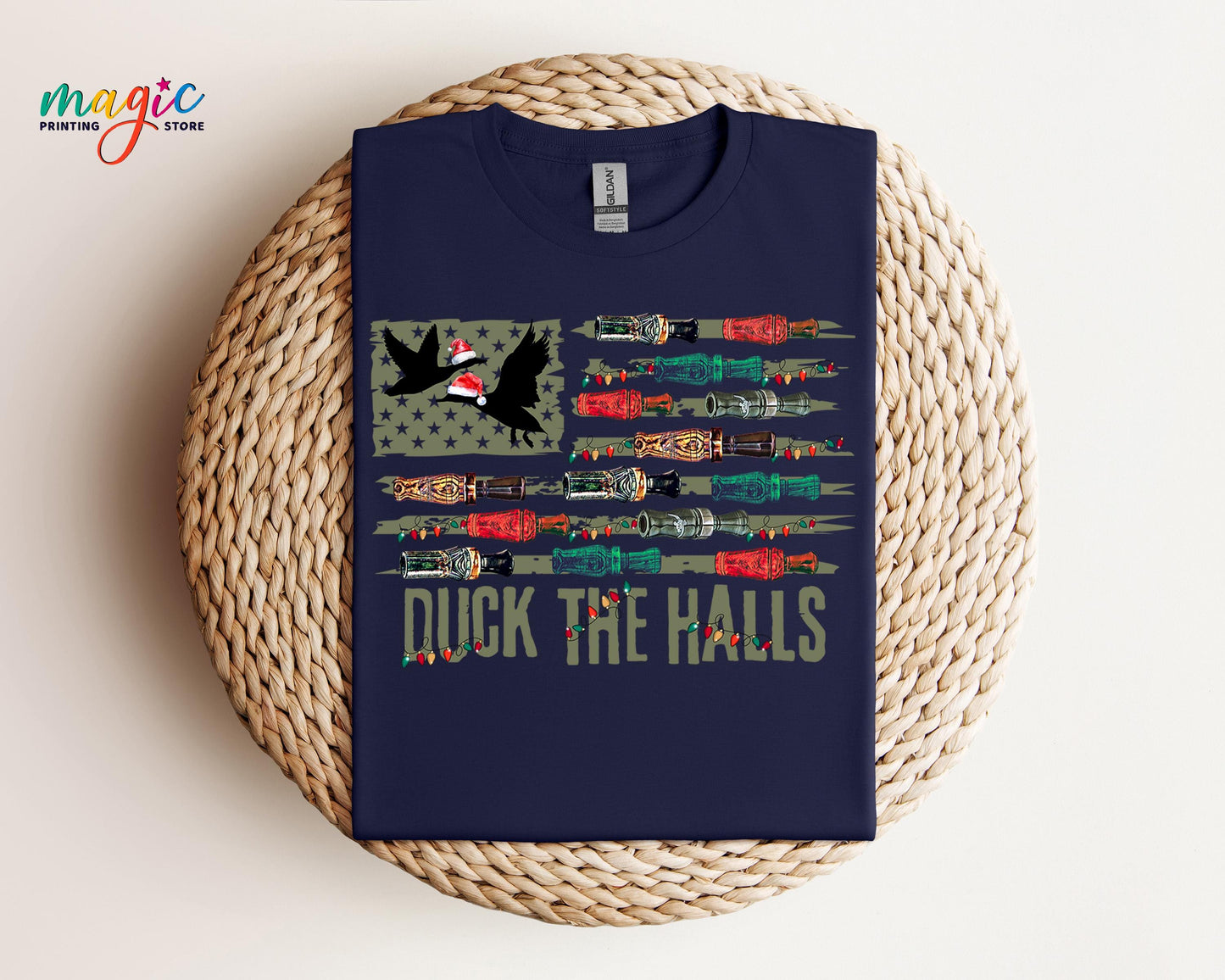 Duck The Halls Mallard Hunting Christmas Shirt