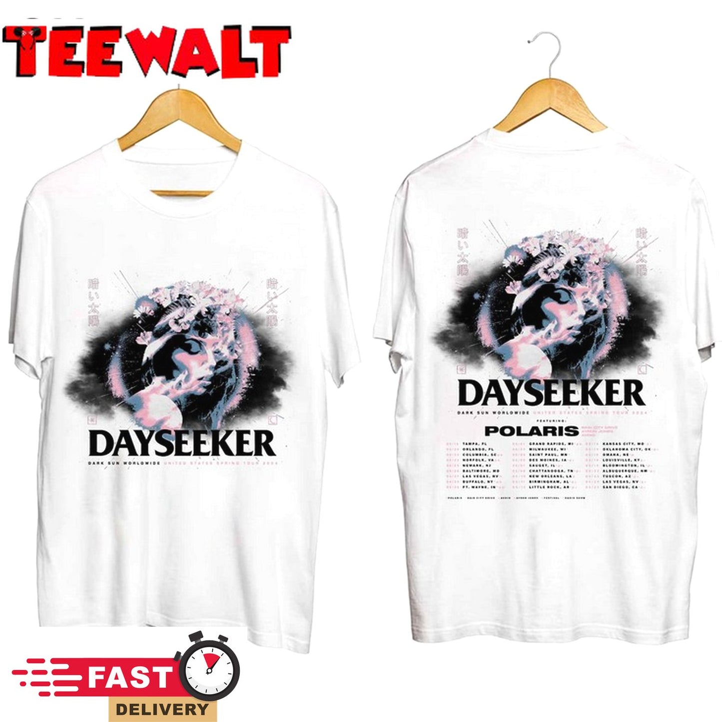 Dayseeker - Dark Sun Spring 2024 Tour Shirt, Dayseeker Band Fan Shirt