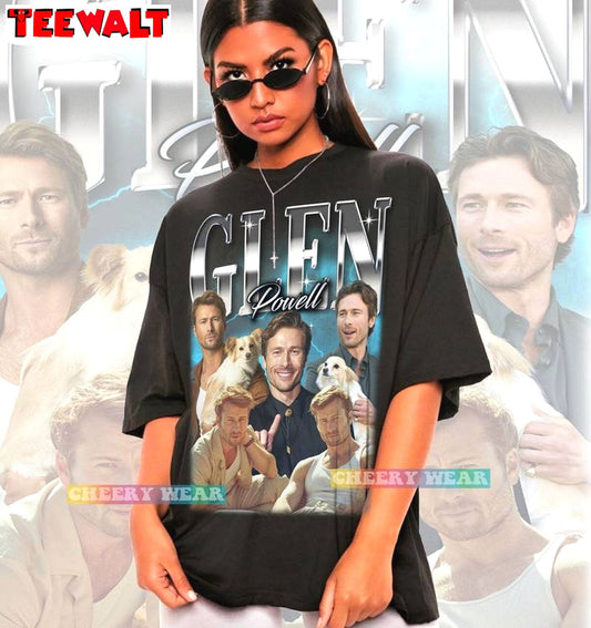 Cute Glen Powell Shirt, Daily Crewneck Sweatshirt