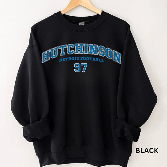 Aiden Hutchinson Detroit Football Sweatshirt - Vintage Lions Hoodie