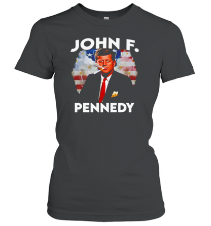 John F. Pennedy President USA Flag 2024 T-Shirt