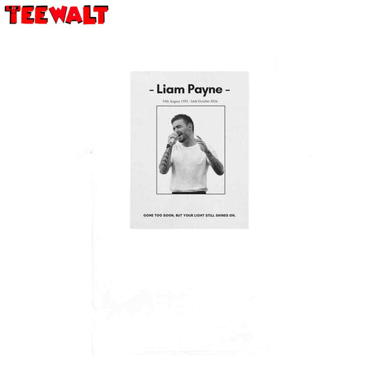 Retro Gone To Soon Liam Payne Shirt, Rest In Music Liam Unisex T