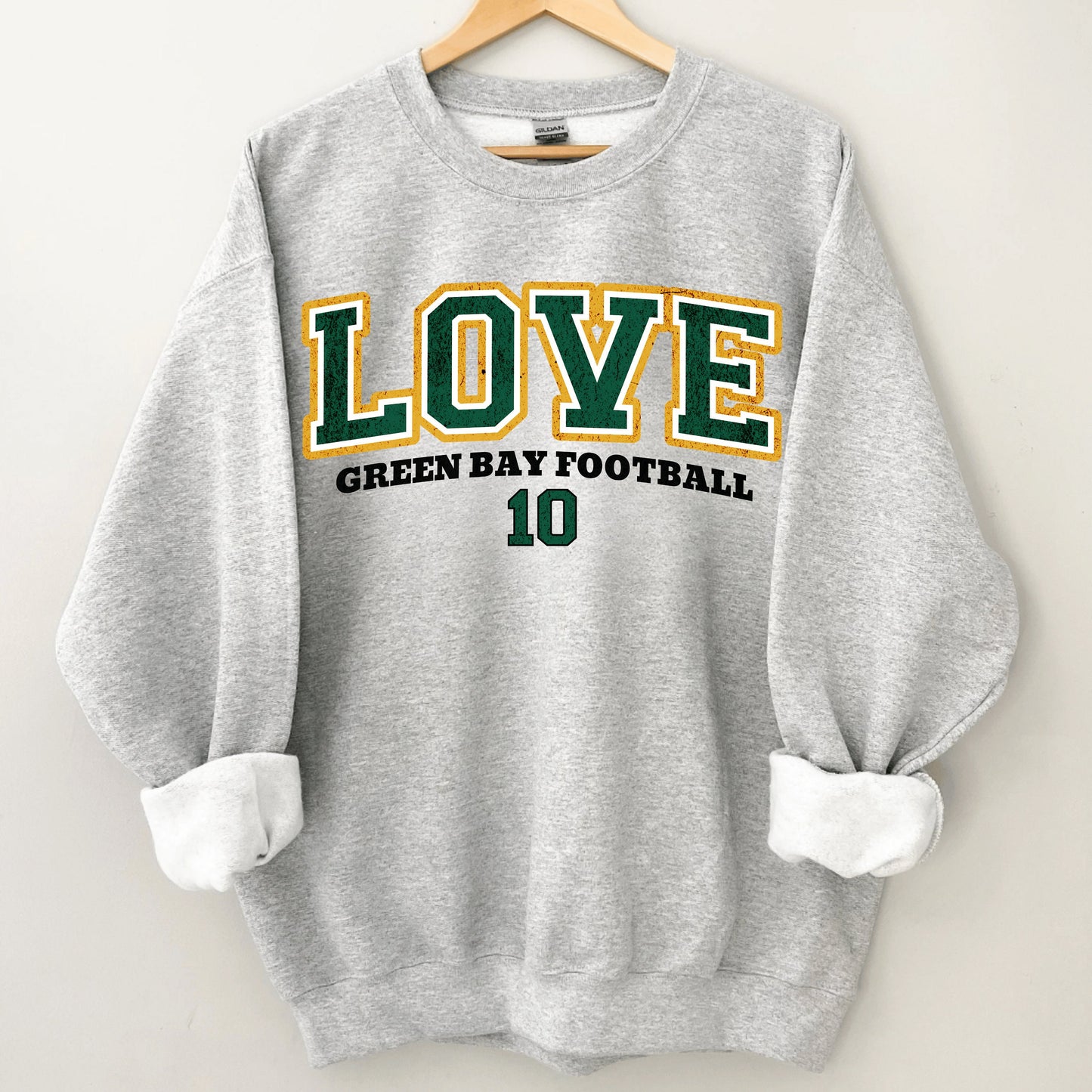 Jordan Love Vintage Green Bay Football Sweatshirt - Unisex Style