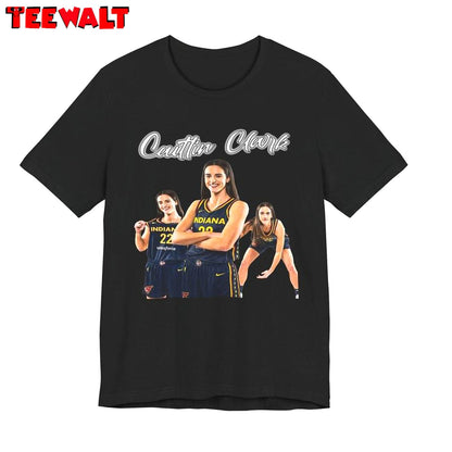 Caitlin Clark Shirt, Caitlin Clark Indiana Fever Wnba Short Sleeve Sweater