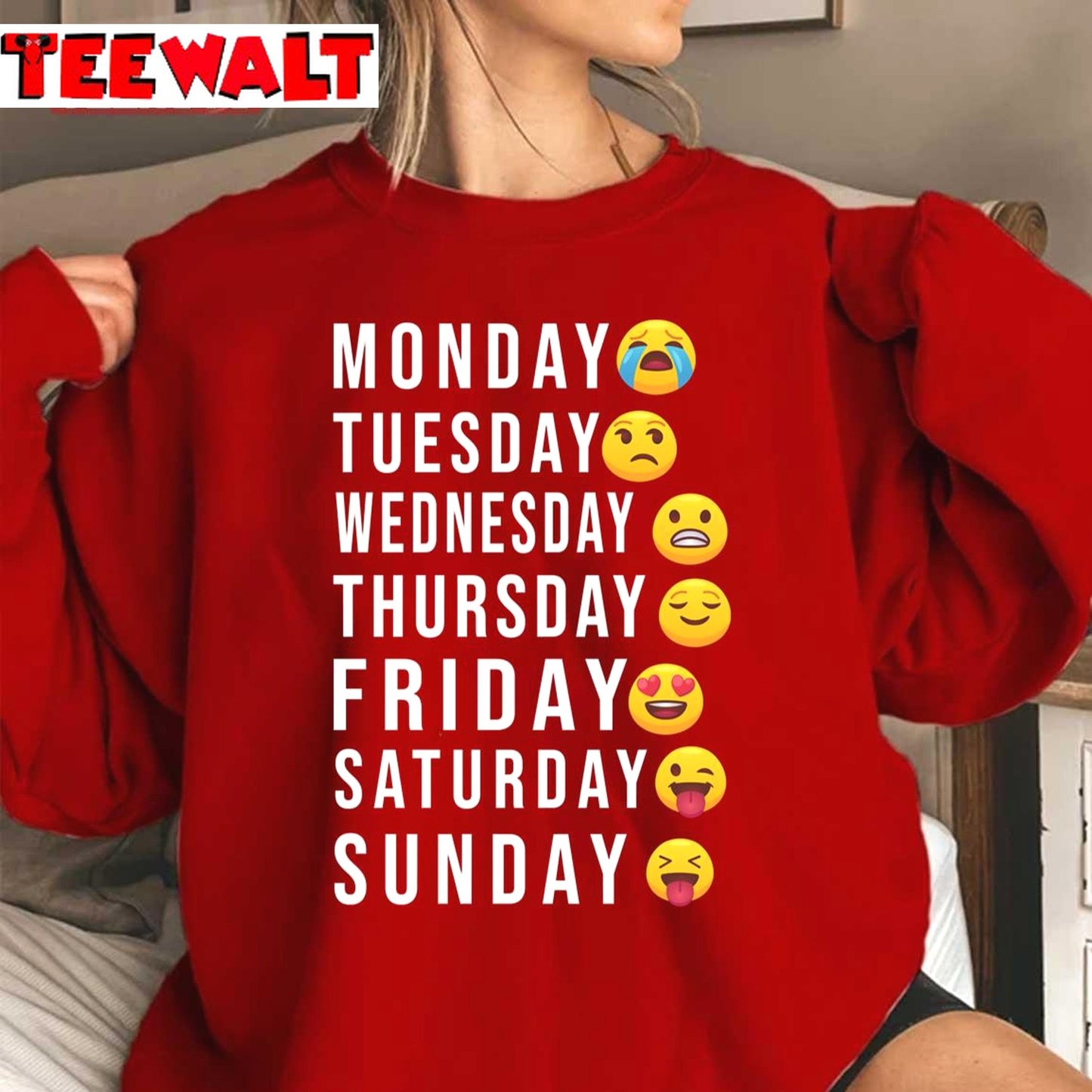 Funny Weekdays And Funny Weekdays Sentence Unisex Sweatshirt