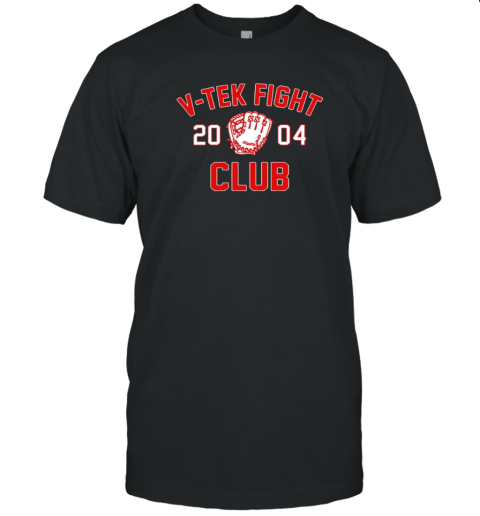 Jason Varitek Boston Red Sox V Tek Fight Club 2004 T-Shirt