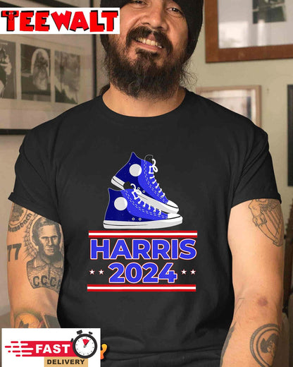 HARRIS 2024 Vote President Kamala Election Sneakers Meme T-Shirt