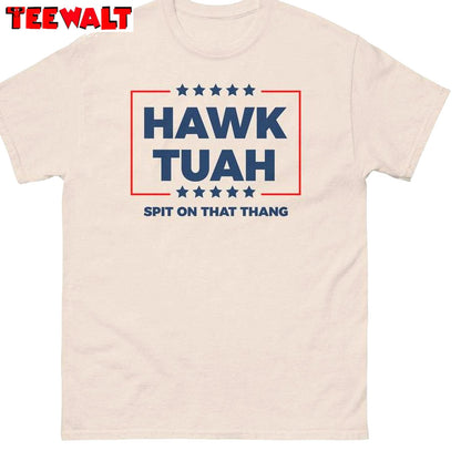 Hawk Tuah 2024 Short Sleeve , Trendy Hawk Tuah Spit On That Hang Shirt Sweater