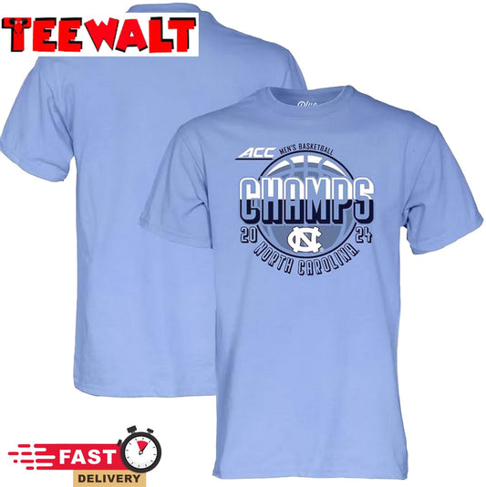 North Carolina Tar Heels 2024 ACC Men's Basketball Regular Season T-Shirt