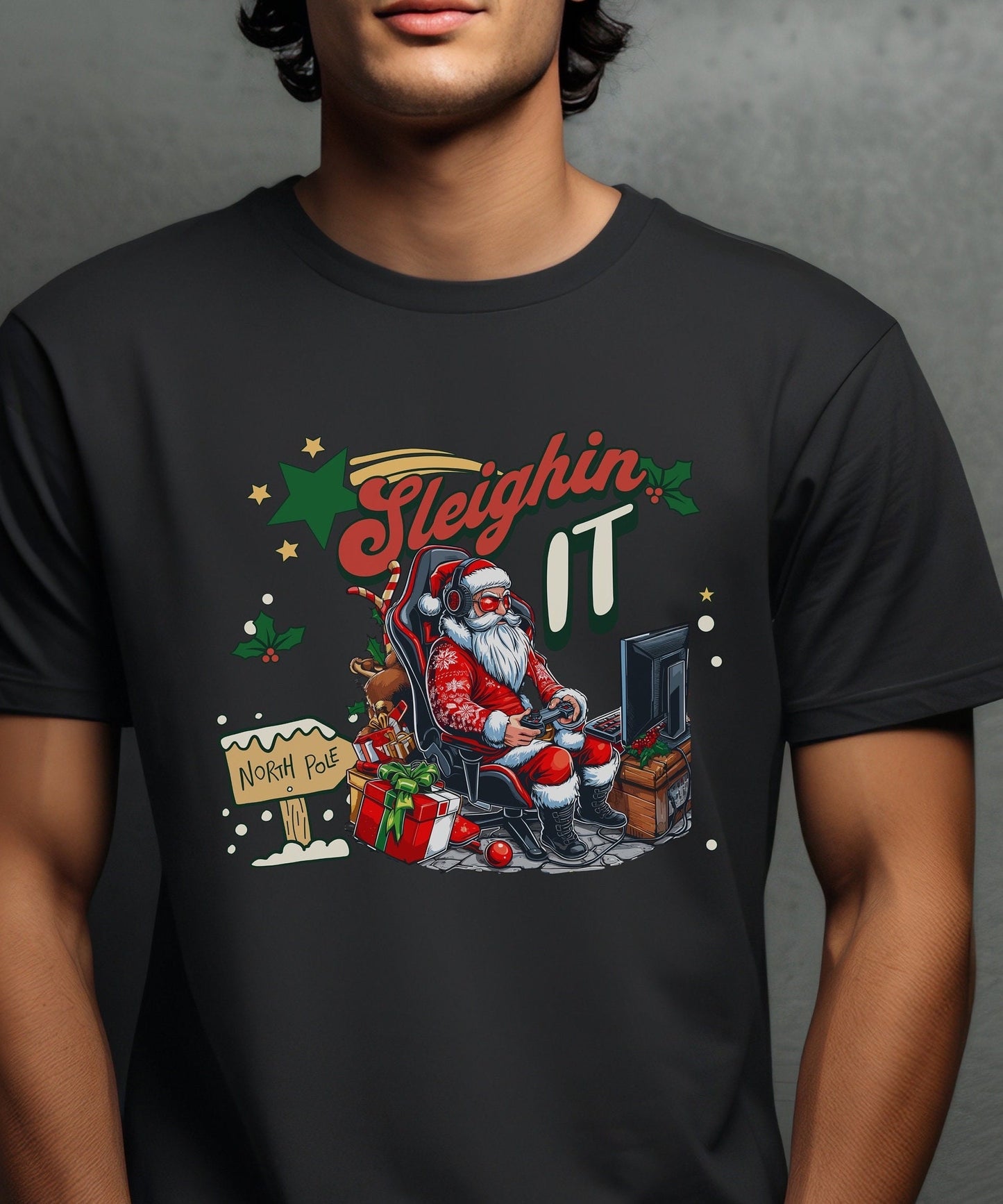 Christmas Santa Family Graphic Tee