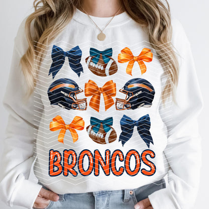 Coquette Denver Broncos Trendy Preppy Football Game Day